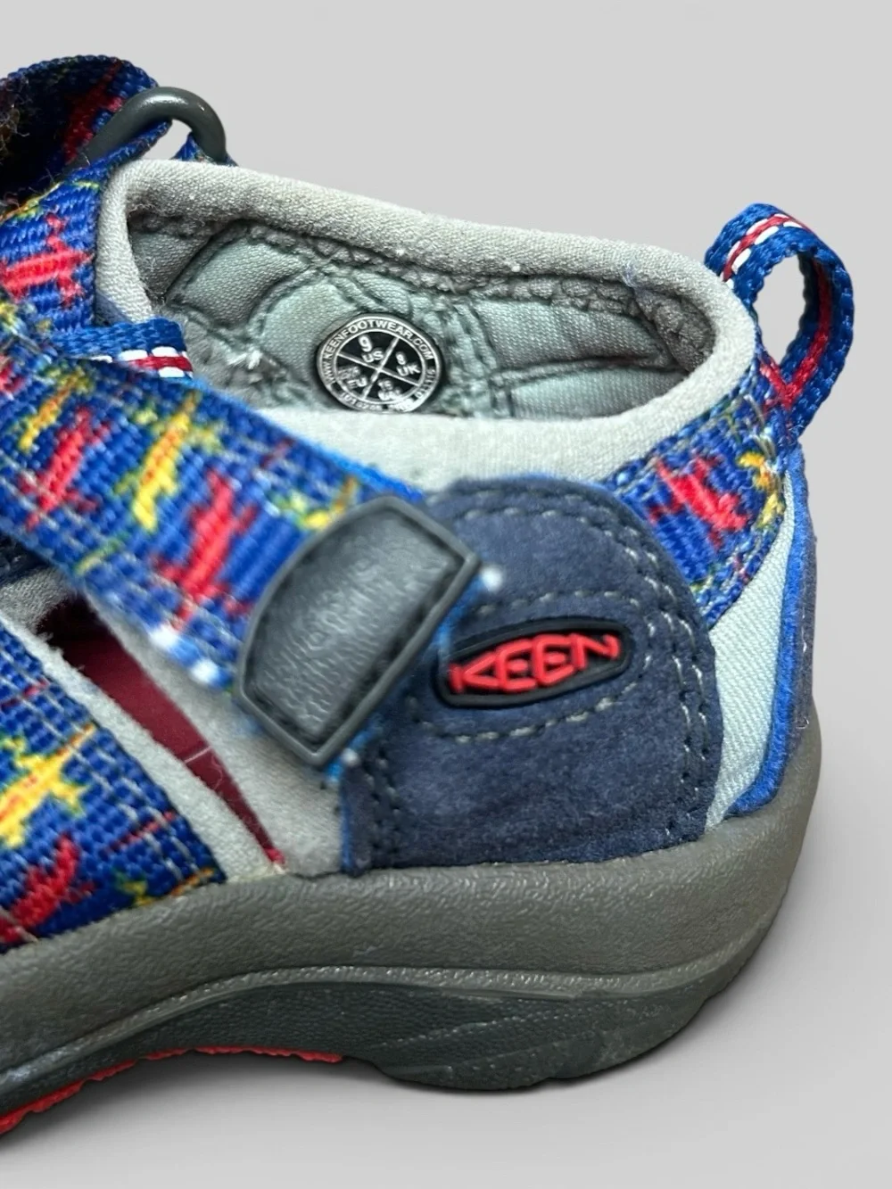 Keen Newport H2 Toddler Sandals Multicolor Blue/Red Size 9 | Waterproof Outdoor